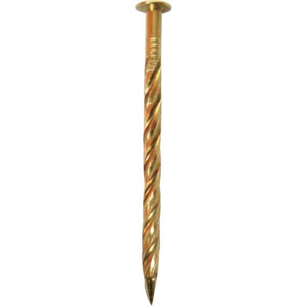 ダイドーハント (DAIDOHANT) (釘) 真鍮釘 [ 丸頭/スクリュー ] (呼び径) 1.8 x (長さ) 32mm (約500本入) 468