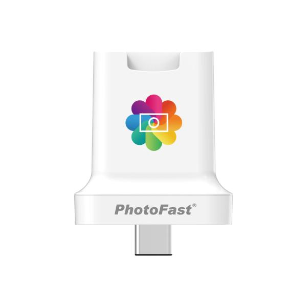 PhotoFast PhotoCube C USB PD専用 充電と同時にバックアップをするmicroSDカードリーダー ホワイト PHOTOCUBE