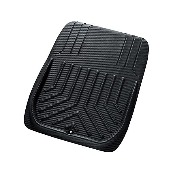 ボンフォーム(BONFORM) カーマット カットカーボン 軽/普通車 前席1枚 抗菌防臭 ノンスリップ 48x65cm6461-01BK