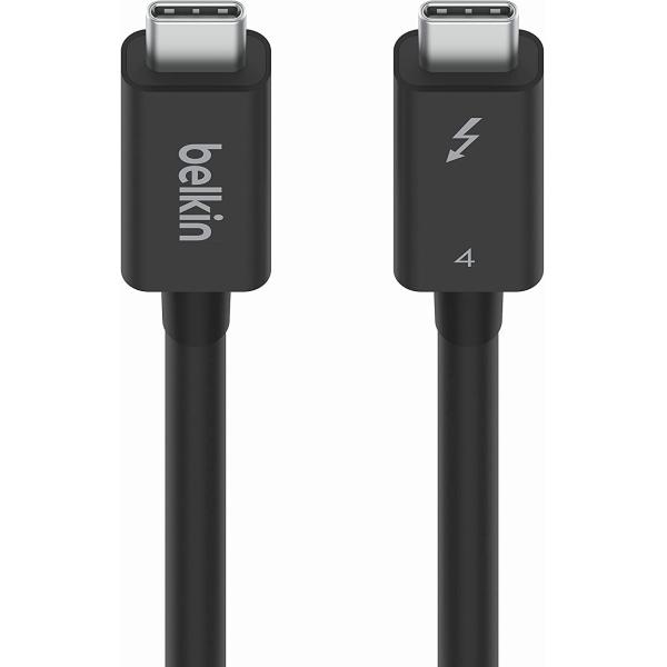 Belkin Thunderbolt 4 ケーブル 2m 40Gbps 100W PD 8K対応 USB4準拠 ブラック