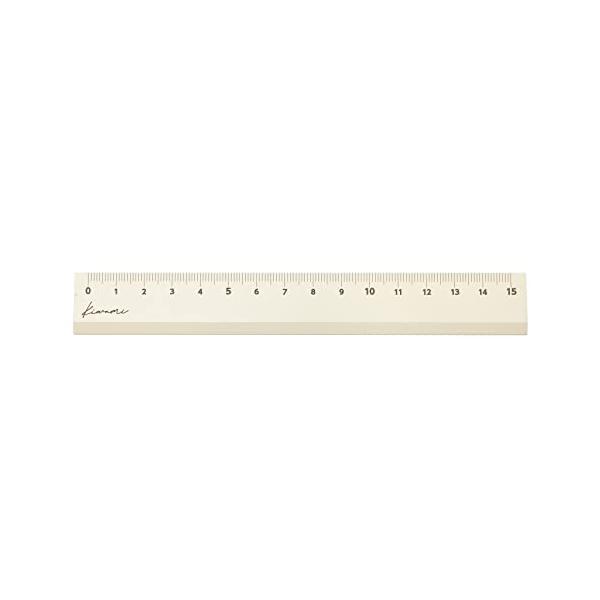 共栄プラスチック LR左右利き手対応アルミ定規 15cm ホワイト KLR-15-W
