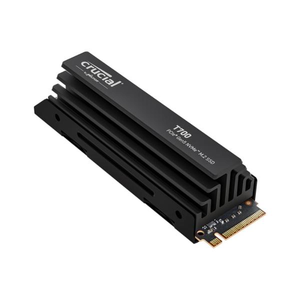 Crucial T700 PCIe Gen5 NVMe 2TB SSD ヒートシンク付き 最大12,400MB/秒 TLC NAND Intel &amp;