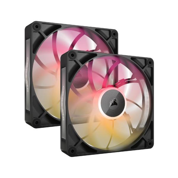 CORSAIR iCUE LINK RX140 MAX RGB スターターキット 140mm PWM PCケースファン 30mm厚 デュアルパック（i
