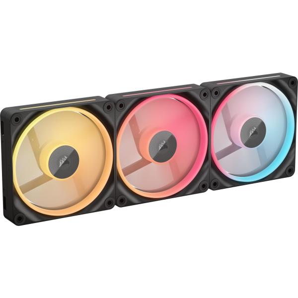 CORSAIR iCUE LINK LX120-R RGB ファン PWM スターターキット トリプルパック ?ブラック CO-9051050-WW