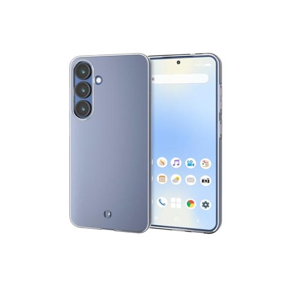 エレコム Galaxy S25 (SC-51F) ケース ソフト クリア TPU 薄型 ストラップホール付き レンズ保護 極み PM-G251UCTC
