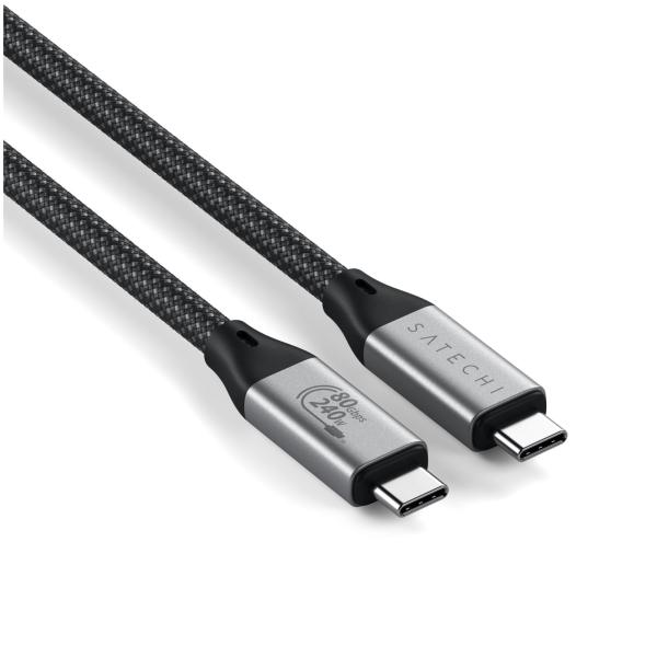 Satechi USB4 V2 Proケーブル 240W充電 最大120Gbpsデータ転送