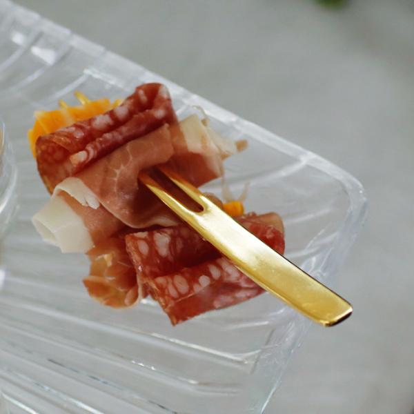 ピックフォーク オードブルピン カクテルピン 和菓子 フルーツ かんざし 9cm ゴールド 1本 ステンレス 日本製 シンプル スタイリッシュ おしゃれ