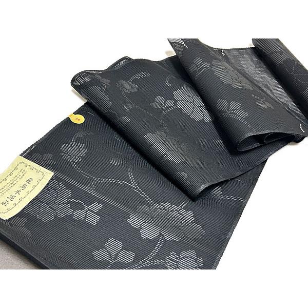 喪服帯 夏物 絽名古屋帯 喪服 九寸 黒共帯 絽帯 飛鳥本泥染 単衣 喪服帯 夏物 絽名古屋帯 喪服 九寸 黒共帯 絽帯 飛鳥本泥染 単衣