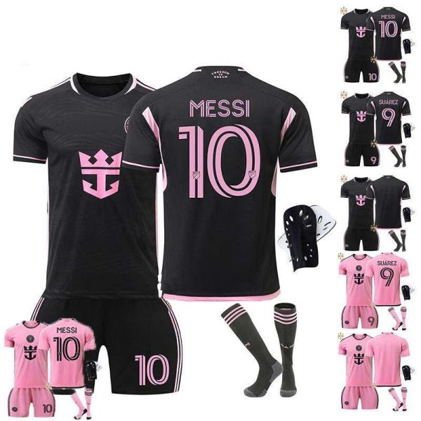 マイアミのホーム マイアミ・アウェイ 10番メッシサッカーウェア9スアレスユニフォーム大人子供男女黒ピンクセット