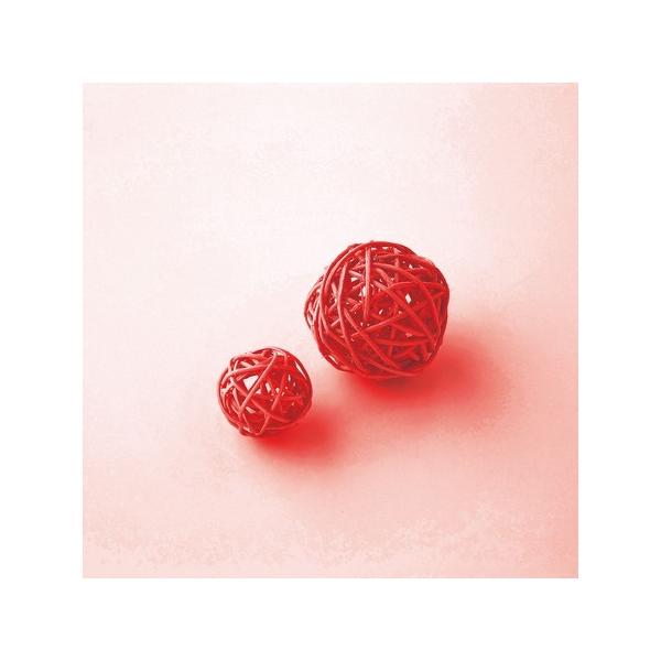松村工芸 カラフルラタンボール D−76 6個入り レッド 165-4780-8