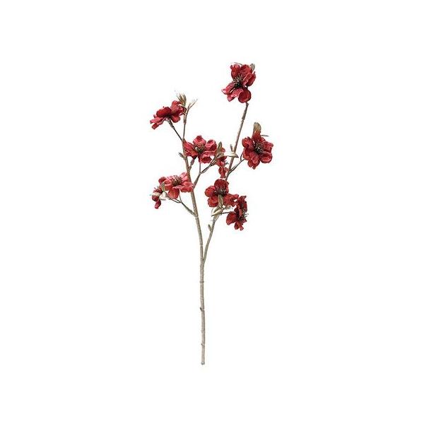 花とミツバチ?ブロッサムへ 造花 E8248 ブロッサムスプレー RED 157-8248-3 花材「は行