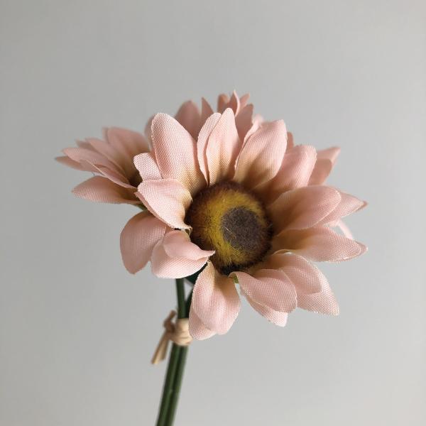 大特価 造花 MAGIQ東京堂 ミニサンフラワーピック ピーチピンク #2 PE PK FM004009-002 造花 花材「は行」 ひまわり