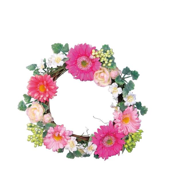 ガーベラリース　春リース　ミニリース リース ＜ Floral Happiness