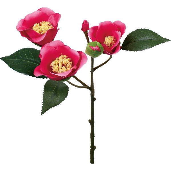 【商品番号：030-61265】/【VAR：82067】date20240711/ポピー2024AW秋冬/999color10203/24awymydn2/wi_wabana造花 花材「た行」 ツバキ（椿）