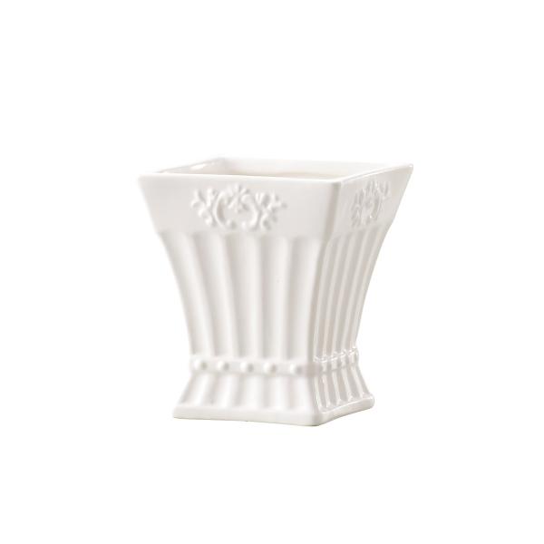 クレイ Petit blanc　WHITE 344-180-100 花器 花瓶 陶器花器