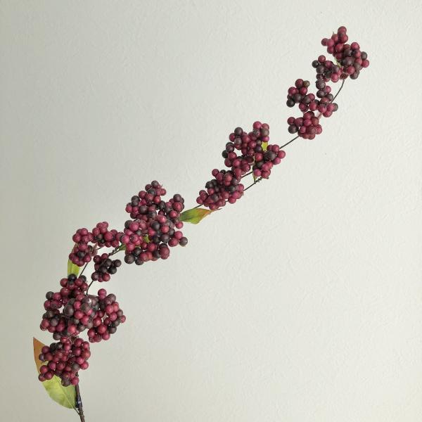 特価　アスカ　造花　ナチュラル　松(実付き) 6本/１箱 造花 アスカ ベリースプレー ワイン A-47489-15A 造花実物、フェイク