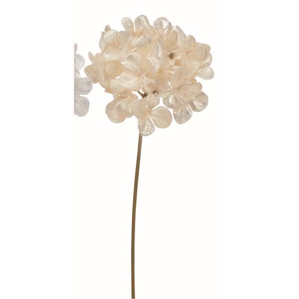 造花 アスカ グリッターハイドランジア シャンペン AX61153-27 造花 花材「あ行」 あじさい 紫陽花