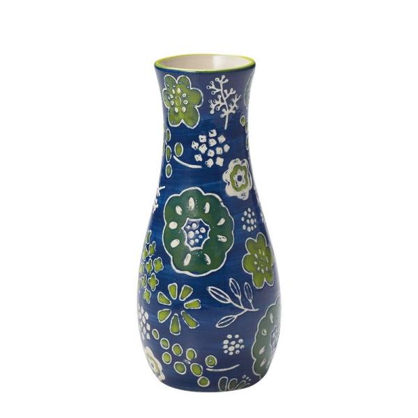 GREENHOUSE チェリッシュベース ブルー 5399-BL 2個 花器 花瓶 陶器