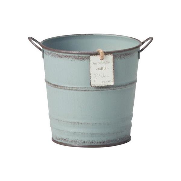 【商品番号：077-23314】/【VAR：74865】date20241002園芸用品 植木鉢・フラワーポット アイアン・ブリキ鉢【友膳】