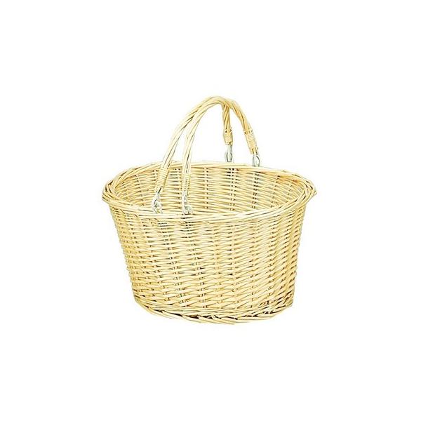 大橋新治商店 柳バスケット深型小判手付 11-396 かご バスケット