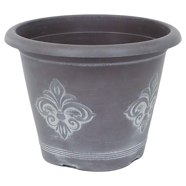 日限定07 村田屋産業 プラダリポットＭｏｃｈａＢｒｏｗｎ 3794 10個 植木鉢 おしゃれ ガーデニング 園芸用品 フラワーポット プラスチック鉢