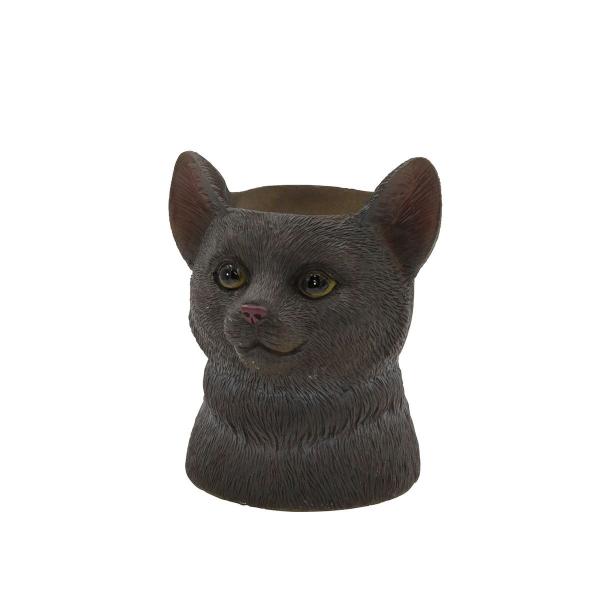 CARNAC アベルアニマル01キャットBK ブラック WG001BK 植木鉢 おしゃれ ガーデニング 園芸用品 フラワーポット レジン鉢