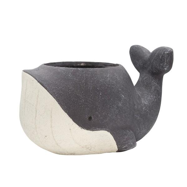 特価 CARNAC アニマルポットクジラ25-L-BK ブラック GFB199BK 植木鉢 おしゃれ ガーデニング 園芸用品 フラワーポット グラスファイバー鉢