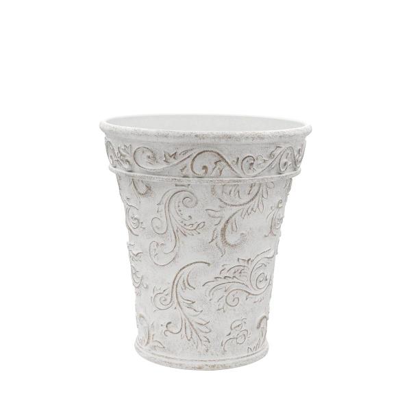 CARNAC ボールドアラベスクトールS-WH ホワイト FC033WH 植木鉢 おしゃれ ガーデニング 園芸用品 フラワーポット 合成樹脂鉢