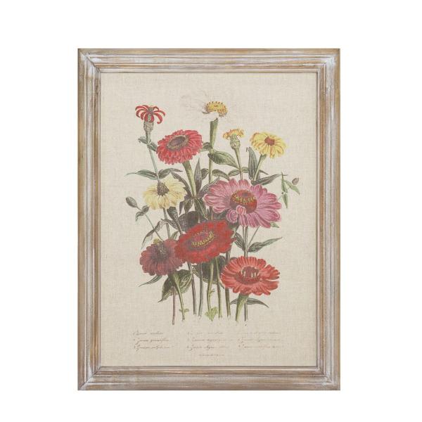 花の絵画 金属製フレーム付き 花の絵画 金属製フレーム付き