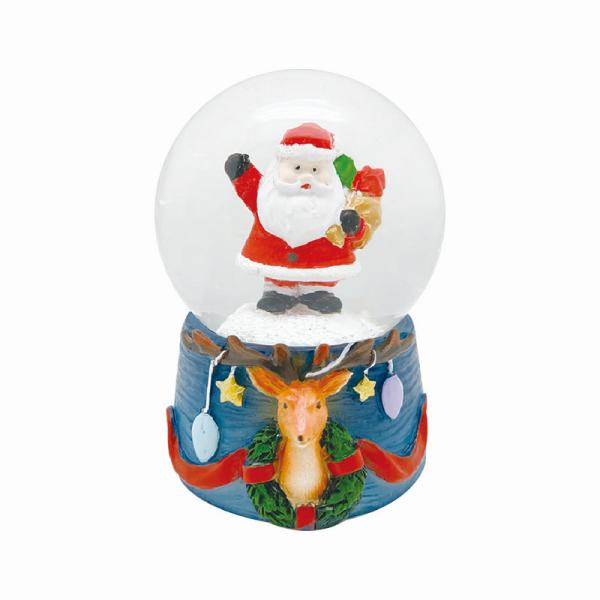 日限定07 丸和貿易 スノードーム トナカイ サンタ 400915301 店内装飾