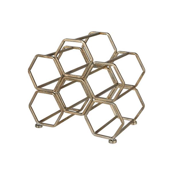������08 �_���g�� HONEYCOMB WINE RACK ANTIQUE GOLD K19-0116AGD �X�܃f�B�X�v���C �X������ �G�� �L�b�`���p�i
