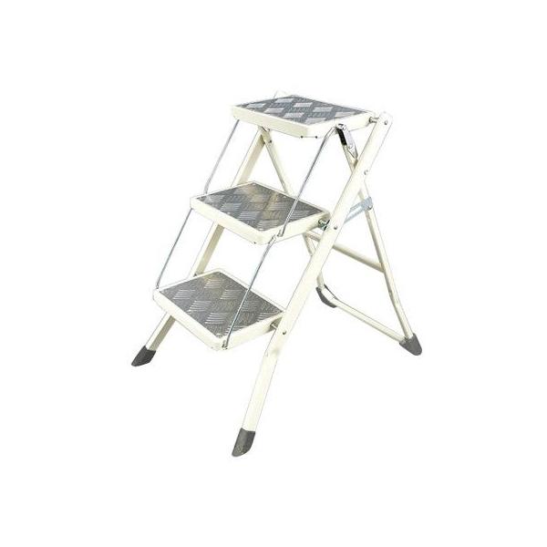 他サイト： 日限定08 ダルトン FOLDING 3-STEPS LADDER IVORY 100-252IV 店内装飾 店舗家具 什器 収納 脚立 はしご ラダーの商品画像
