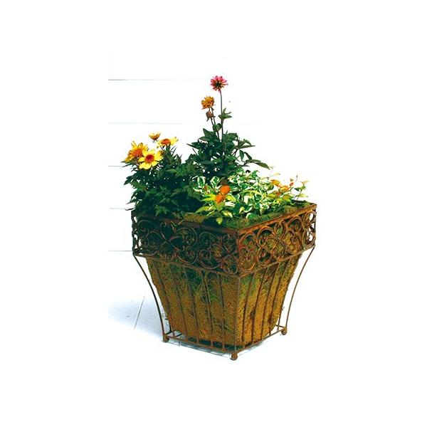 大同クラフト 13角プランター ブラウン ASP13-25 4個 かご