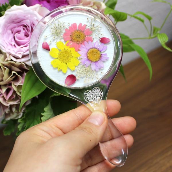 【商品番号：174-00013】/【販売単位】5個 ※表示価格は、この単位での金額となります/【VAR：60843】20200324new/コンパクトミラー/アクリルケース/コスメグッズ/レジンベース固まるハーバリウム アクリルベース 土台...