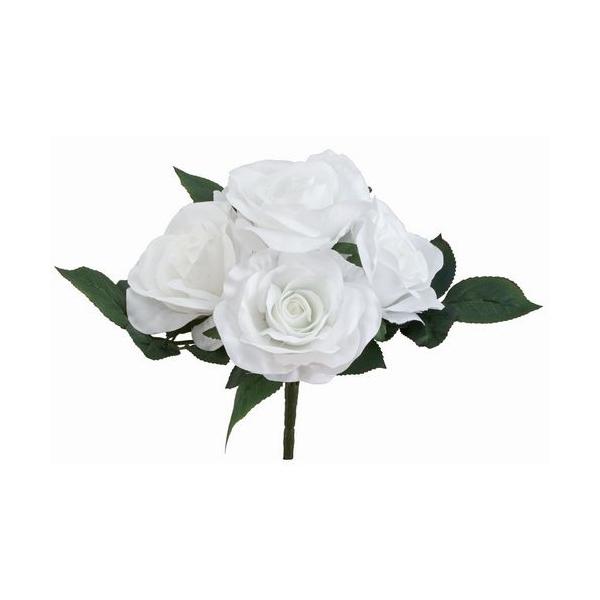 バラ 陶花 造花 ビバ工芸 VE-4204 ラージローズブッシュ WH 花材「は行」 バラ
