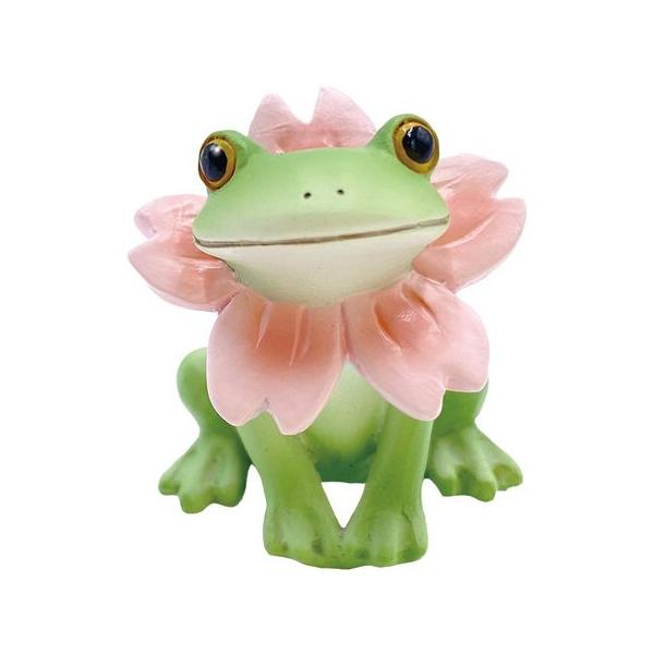 日限定07 drawerplus コポー　桜になりきるカエル 74166 店内装飾 置物 オブジェ ミニチュアオブジェ