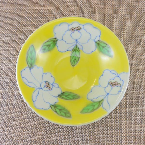 鉢 有田焼 丸皿 花人浅鉢 黄 花柄 中皿 取皿 和食器 陶器 三階菱 Buyee Buyee Japanese Proxy Service Buy From Japan Bot Online
