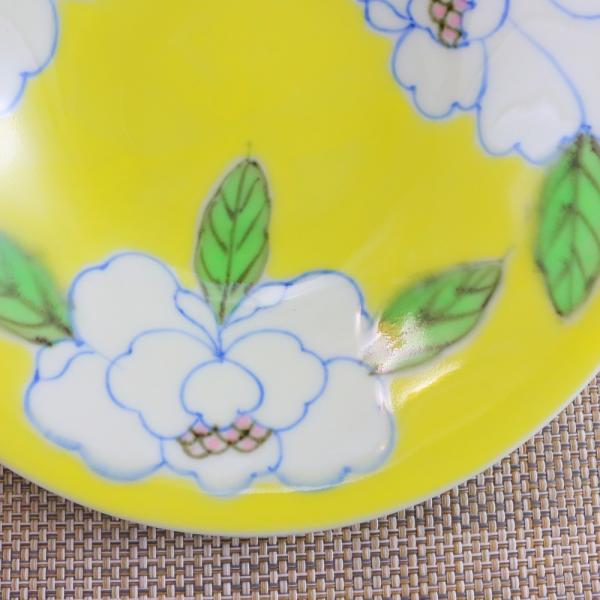 鉢 有田焼 丸皿 花人浅鉢 黄 花柄 中皿 取皿 和食器 陶器 三階菱 Buyee Buyee Japanese Proxy Service Buy From Japan Bot Online