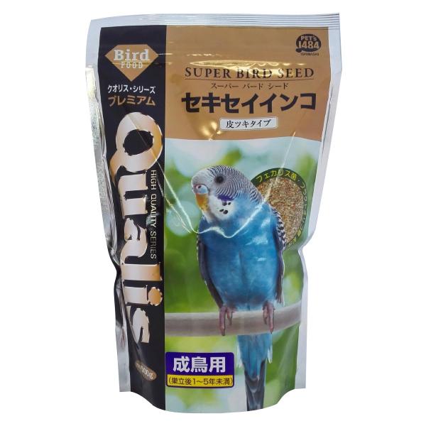 クオリス スーパーバード シート セキセイインコ 皮ツキ 成鳥用 500ｇ 500g