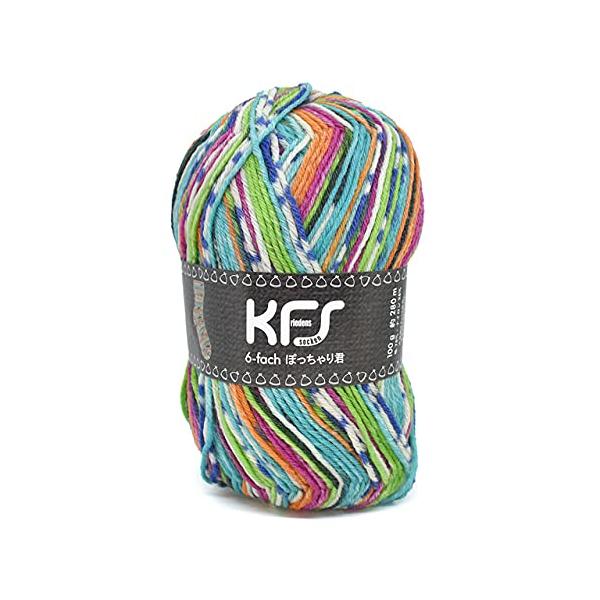 毛糸 Opal オパール オリジナルカラー 6本撚り ぽっちゃり君 KFS168 ユルゲン マルチカラー