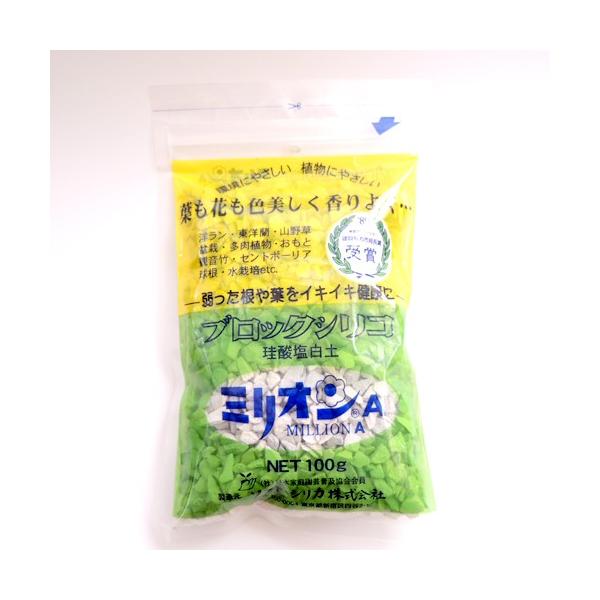 珪酸塩白土-ミリオンA 100g（ブロックシリコ） : 植物・園芸専門店