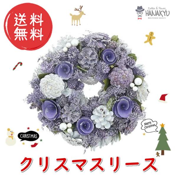 送料無料 クリスマスリース おしゃれ 玄関 かわいい リース 直径26cm 天然素材 パープル 松ぼっくり Hanakyu Bs Xhd 110 Zakka Flower Hanakyu 通販 Yahoo ショッピング