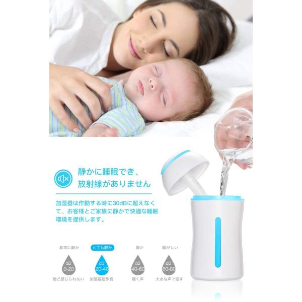 加湿器卓上超音波式超静音水漏れ防止ledライト搭載小型加湿器空焚き防止乾燥 花粉症対策0ml 部屋車載会社など適用 Buyee 日本代购平台 产品购物网站大全 Buyee一站式代购