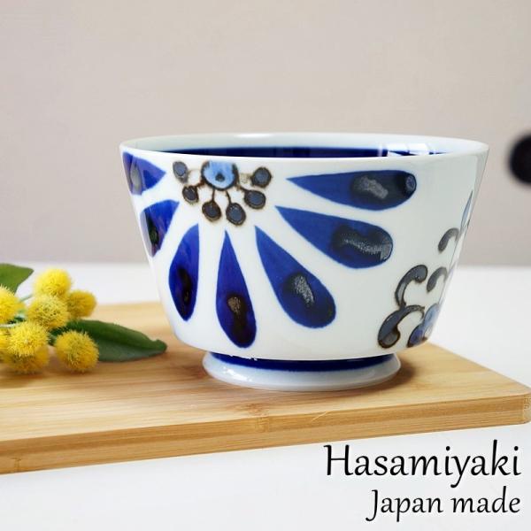 青い花柄の陶器丼 3個セット 青い花柄の陶器丼 3個セット 青い花柄の陶器丼 3個セット