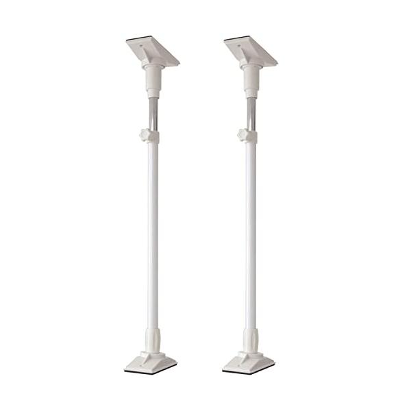 他サイト： 山善(YAMAZEN) 家具突っ張り棒(長さ61-100cm)2本1組 ホワイト KTB-L(WH)の商品画像