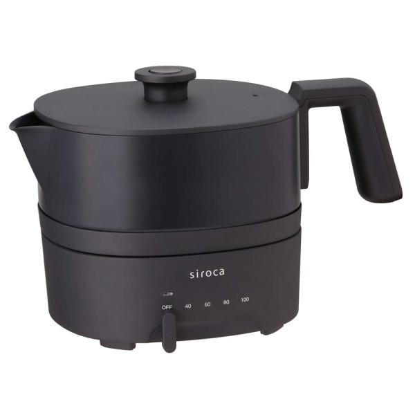 他サイト： シロカ おりょうりケトル ちょいなべ [丸洗い可/温度調整機能/容量1L/電気ケトルの商品画像