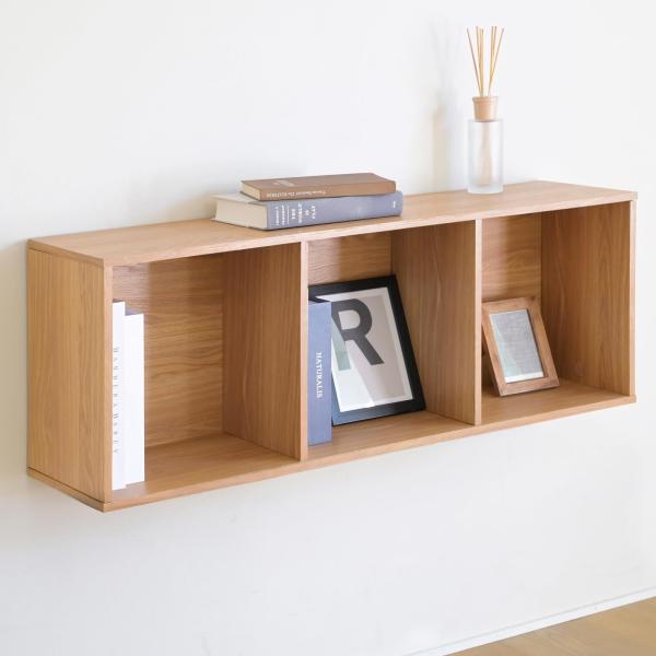 山善(YAMAZEN) ウォールシェルフ 壁掛け棚 A4対応 壁掛け 収納 壁面