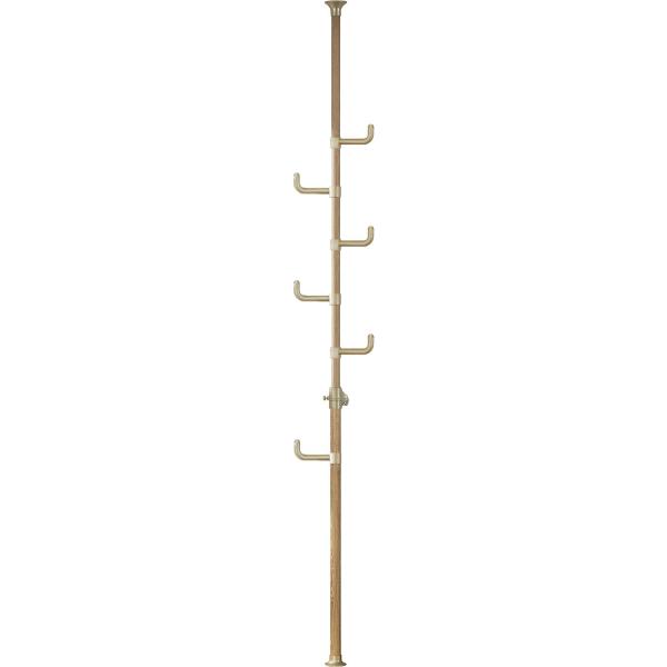 他サイト： 山善(YAMAZEN) 突っ張りポールハンガーラック(高さ190-260cm) 木目ナチュラル WJの商品画像