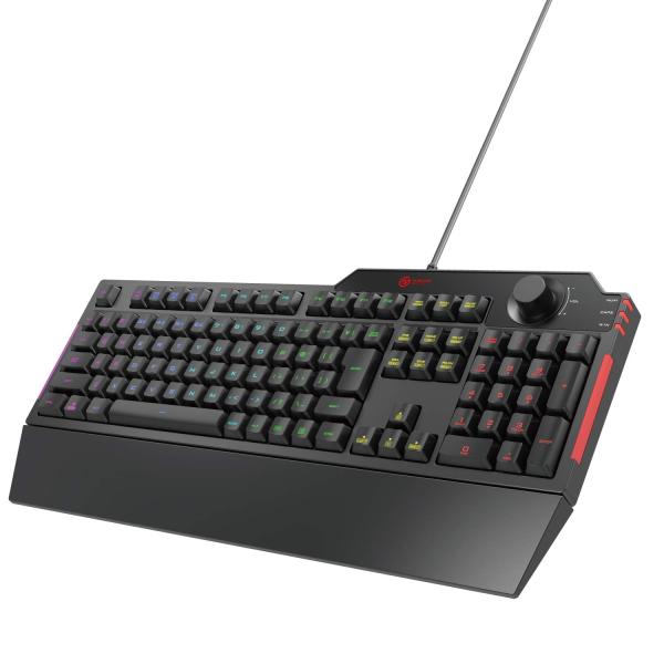 他サイト： エレコム ゲーミングキーボード 有線 TK-G02UMBK 着脱式リストレスト付 ボリューの商品画像