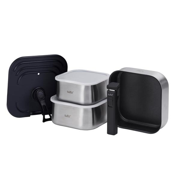 ア*ン様 四角いフライパン sutto（スット）フライパンセット 4点 Amazon.co.jp: 四角いフライパン sutto（スット） フライパンセット 4